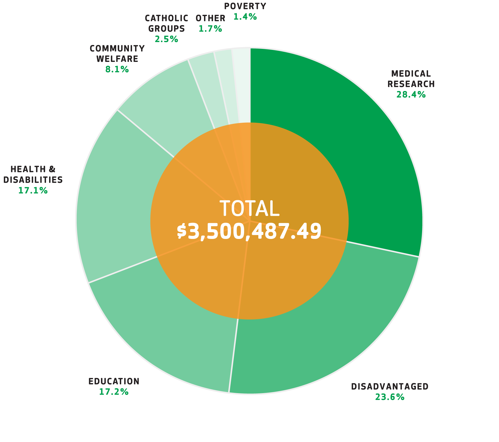 Donations Graph 2018-2019