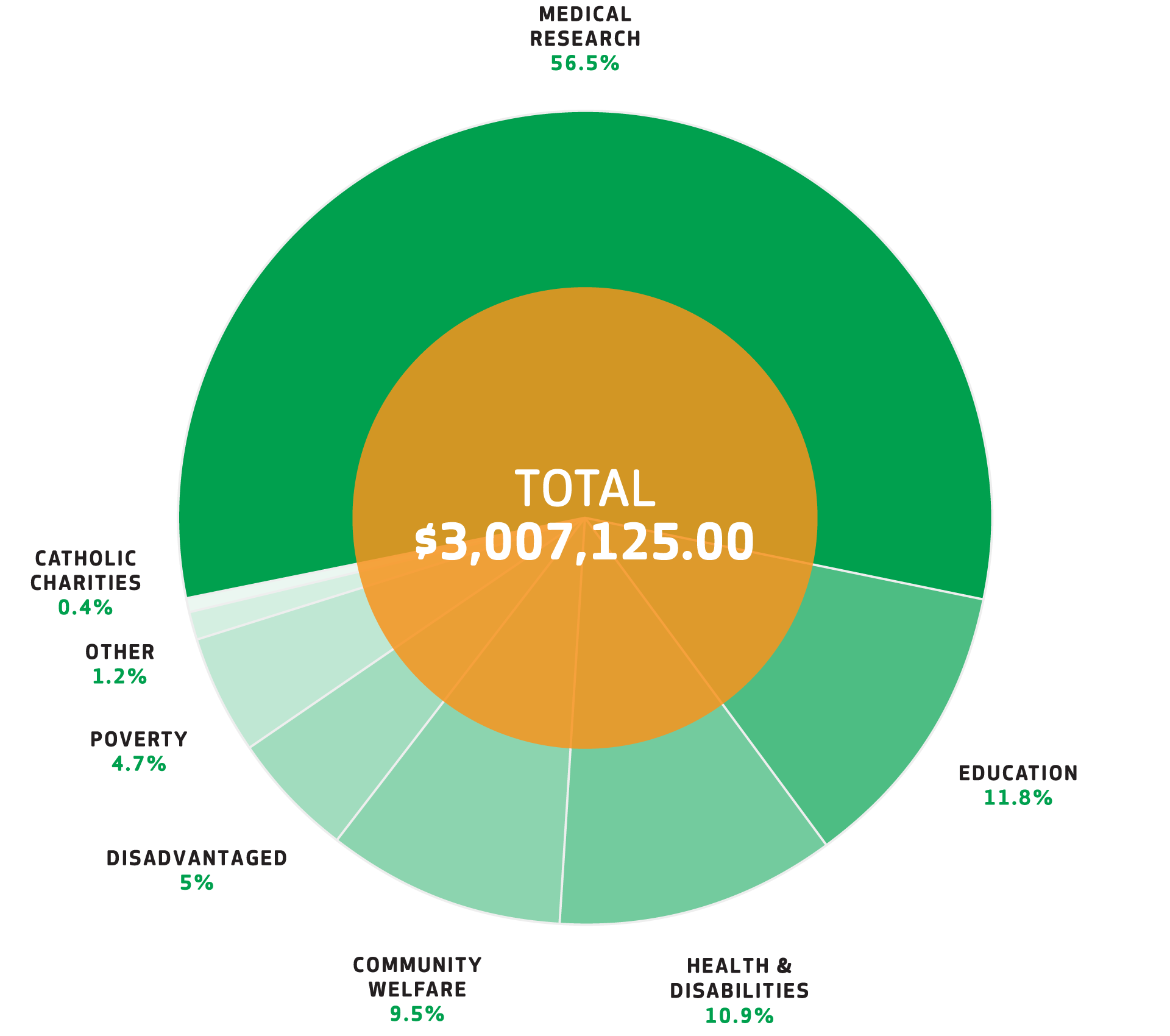 Donations Graph 2017-2018