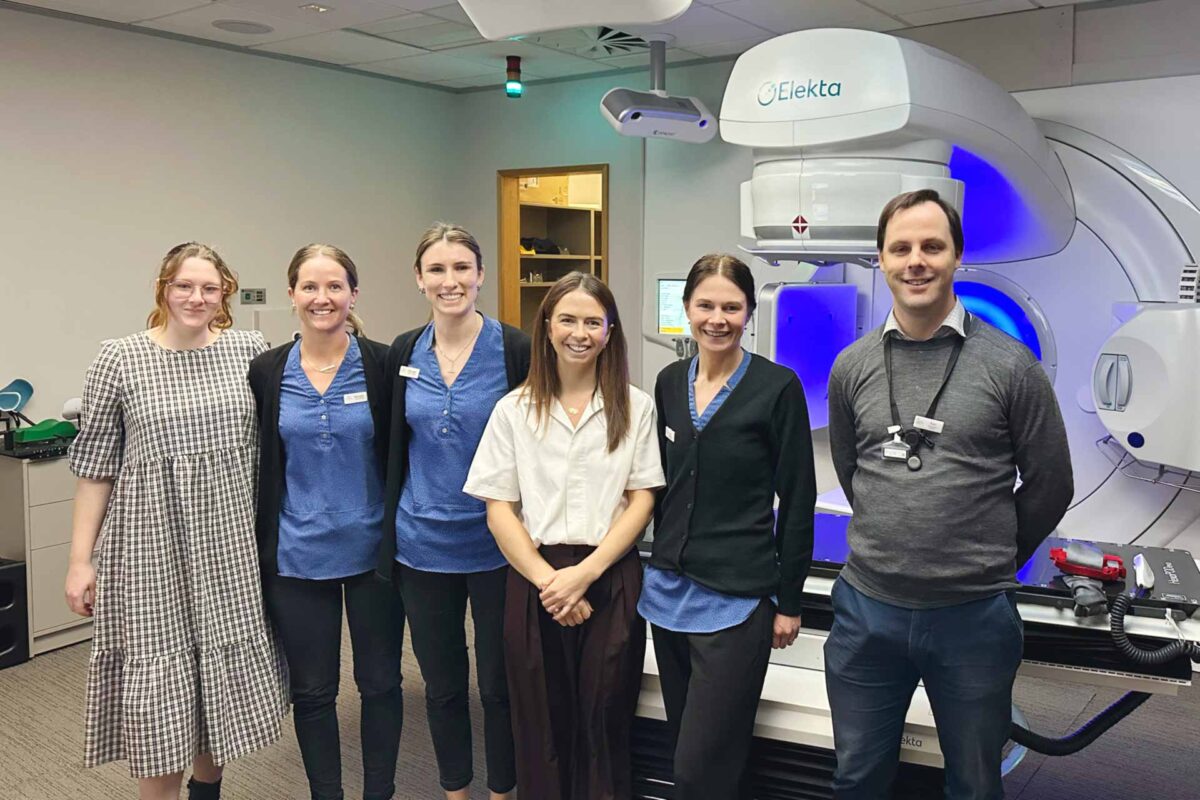 St George's Cancer Care Centre, Christchurch staff with the new SGRT machine