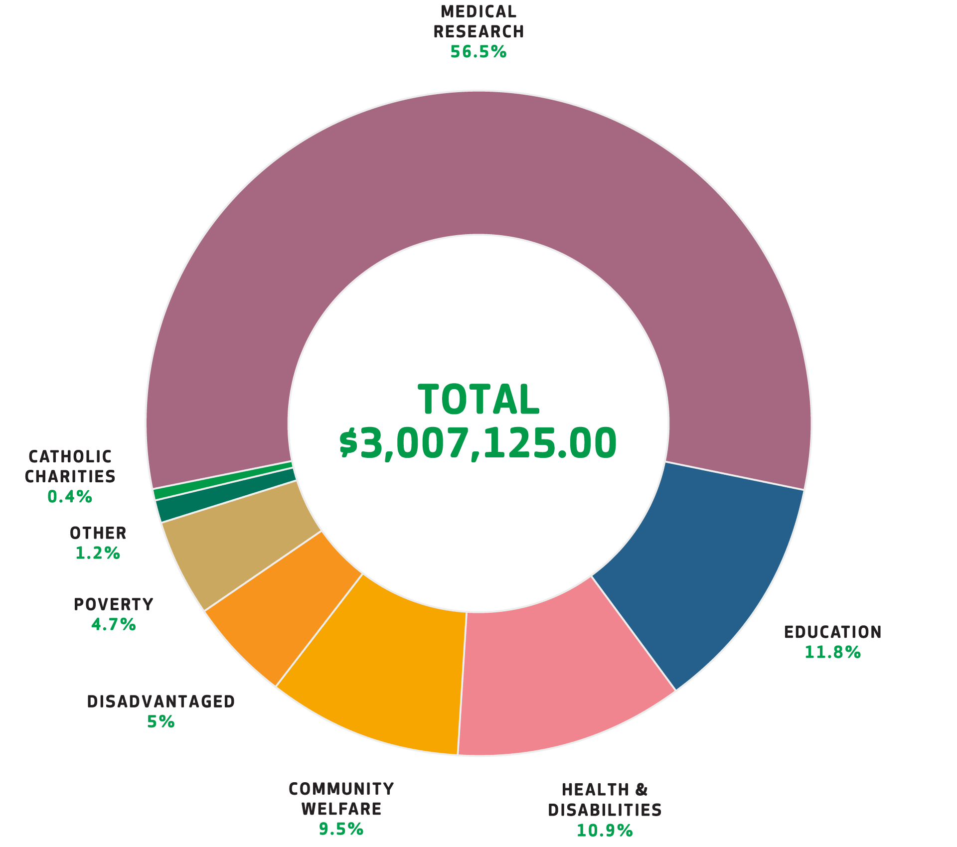 Donations graph 2018