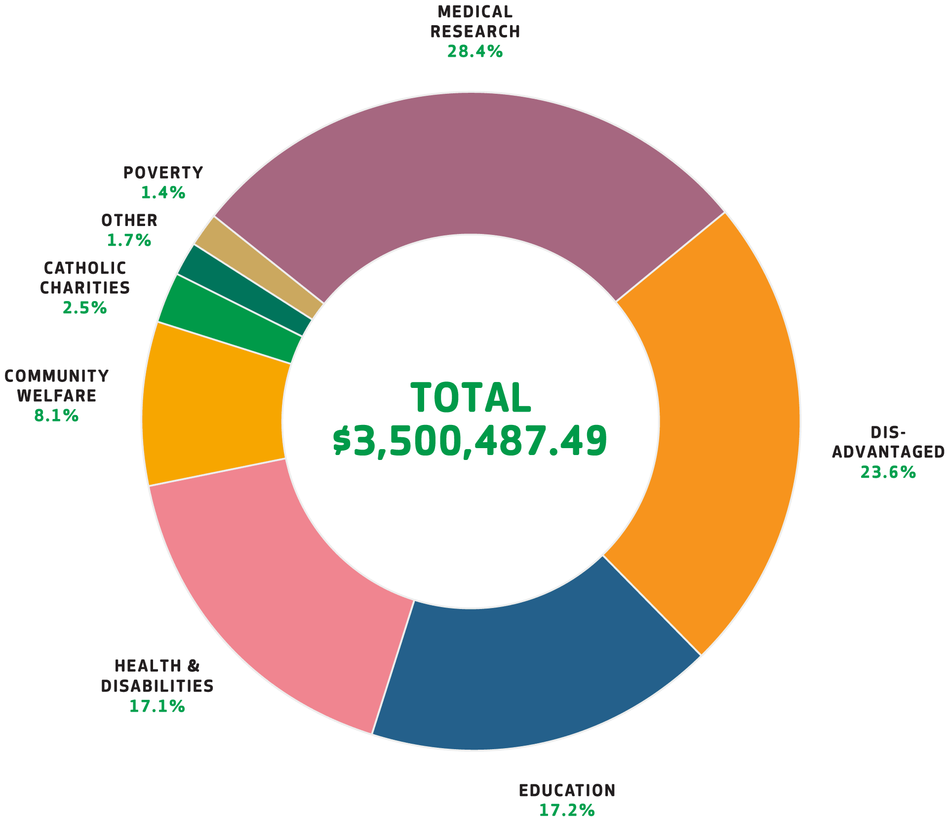 Donations graph 2019