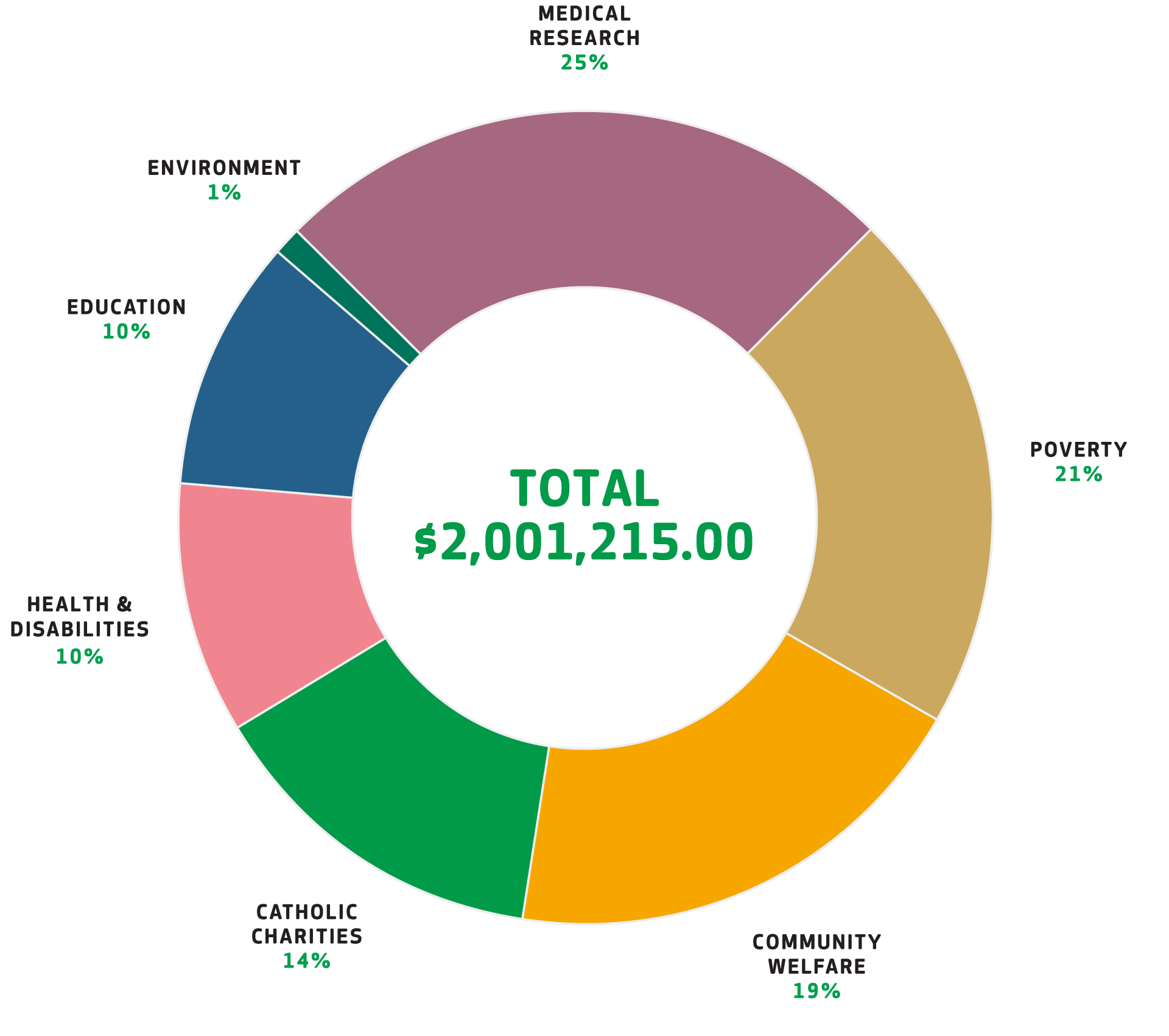 Donations graph 2021