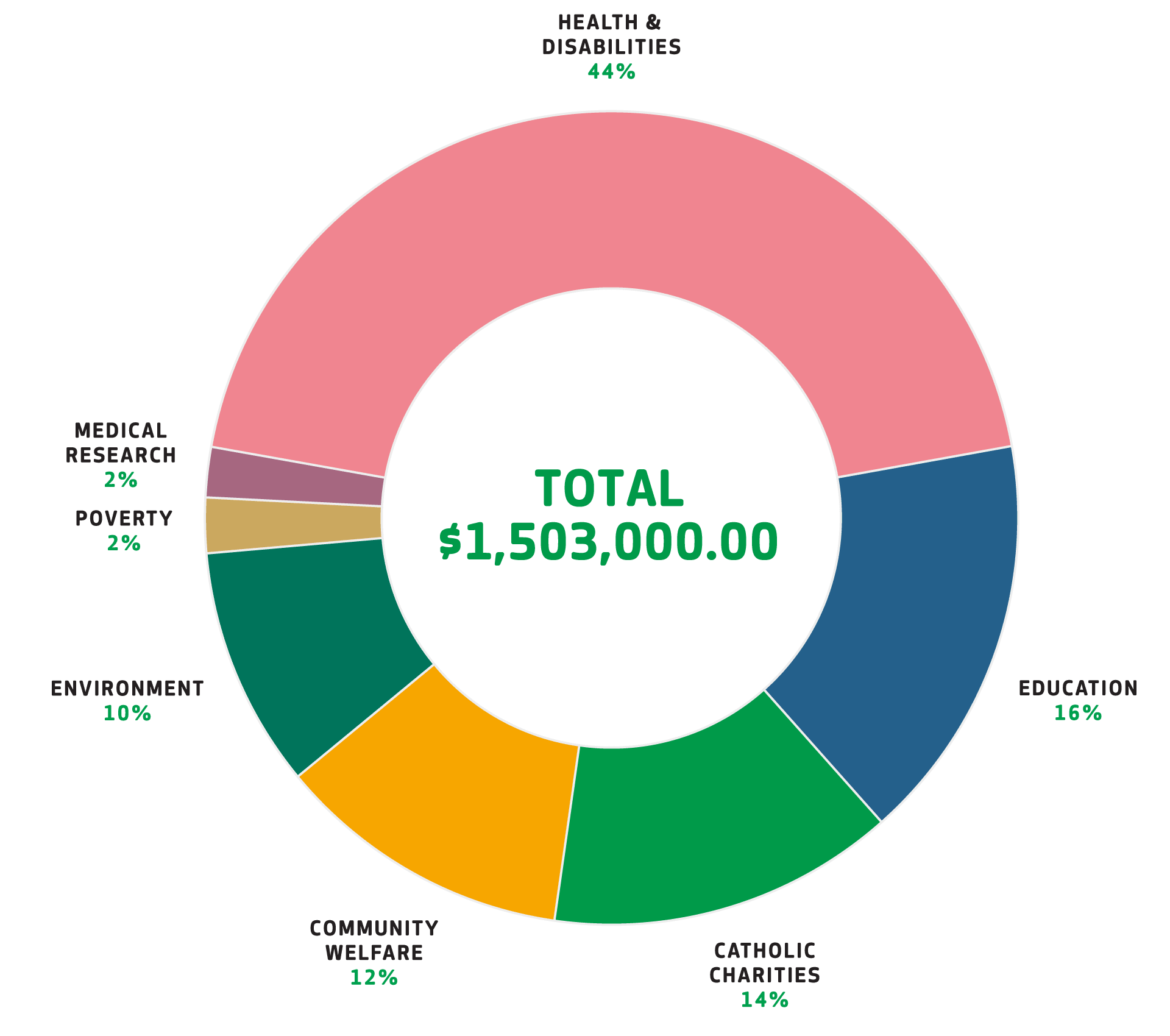 Donations graph 2024