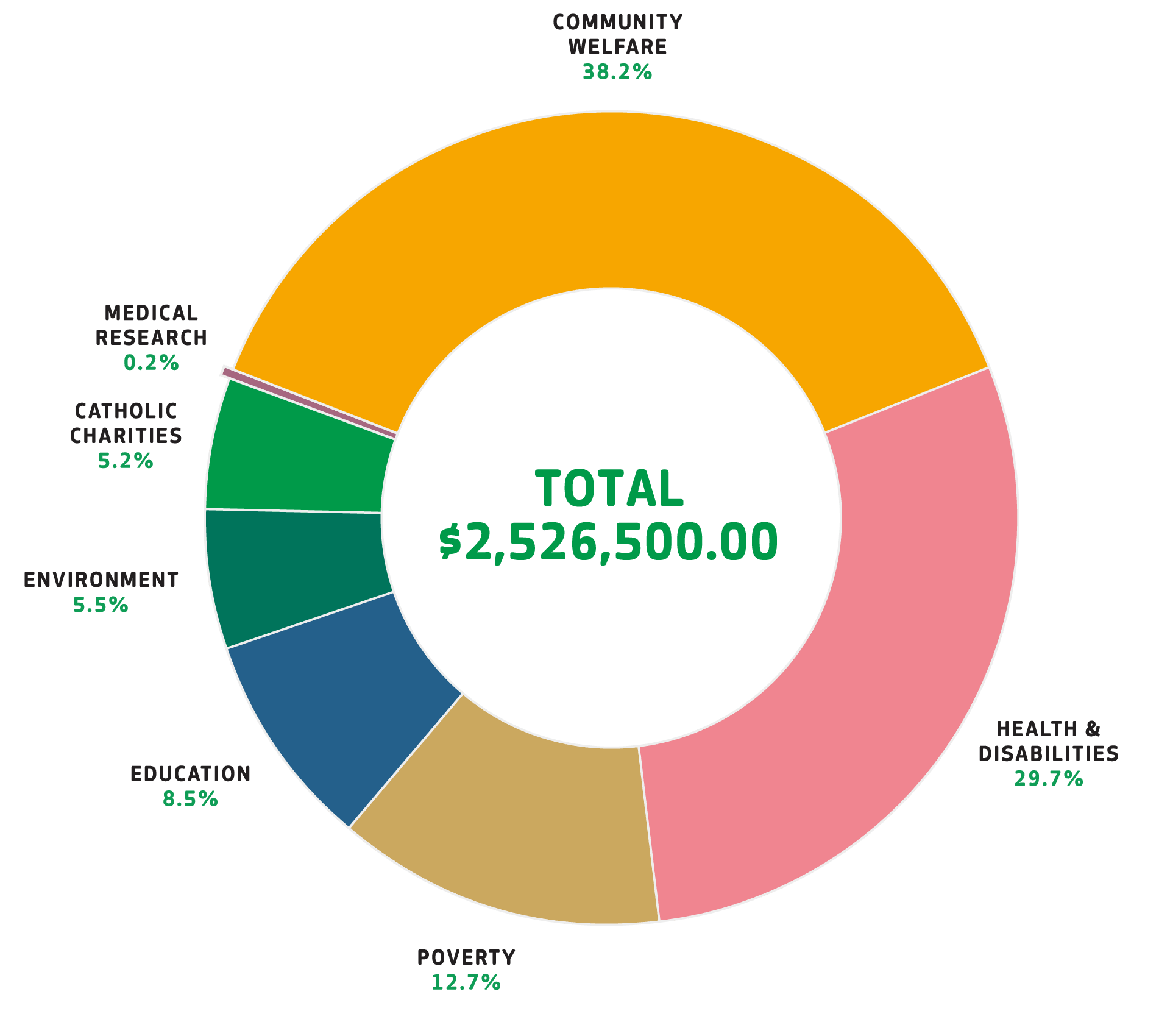 Donations graph 2025
