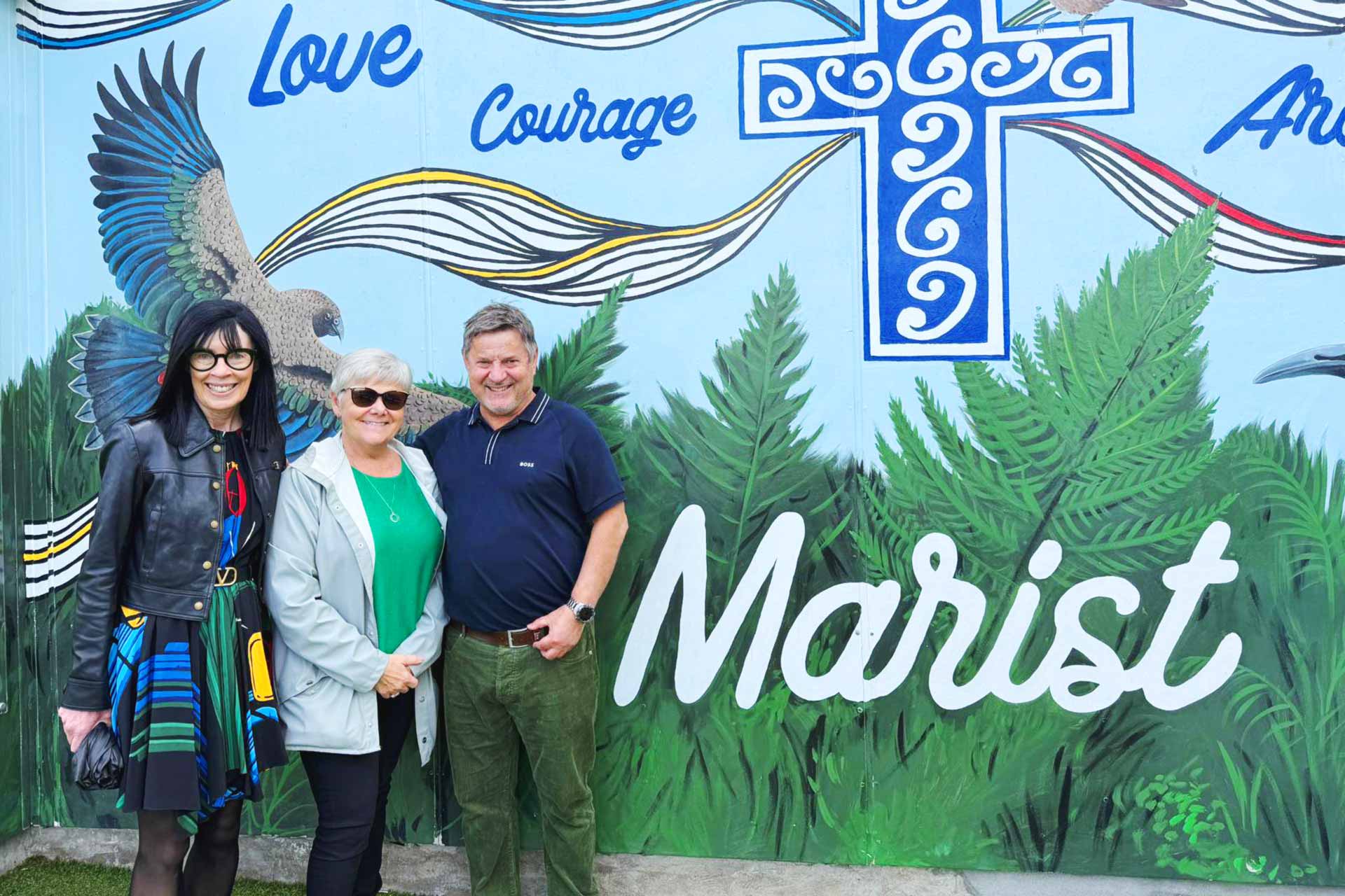 Maryanne Green, Carolynn Phillips (principal) and Mark Owens