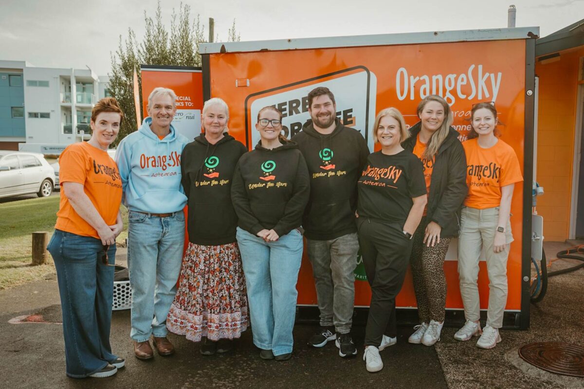 The launch of the new laundry pod in Tauranga
